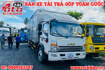 Xe Tải JAC N800S 2022 Thùng Kín 8.1 Tấn | Xe Tải JAC 8T1 Thùng Kín N800S Plus Thùng Dài 7m6